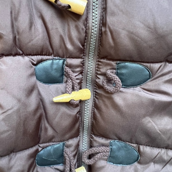 Ruff Hewn Faux Fur Full Zip with toggle buttons Puffer Vest sz Small - Picture 4 of 9